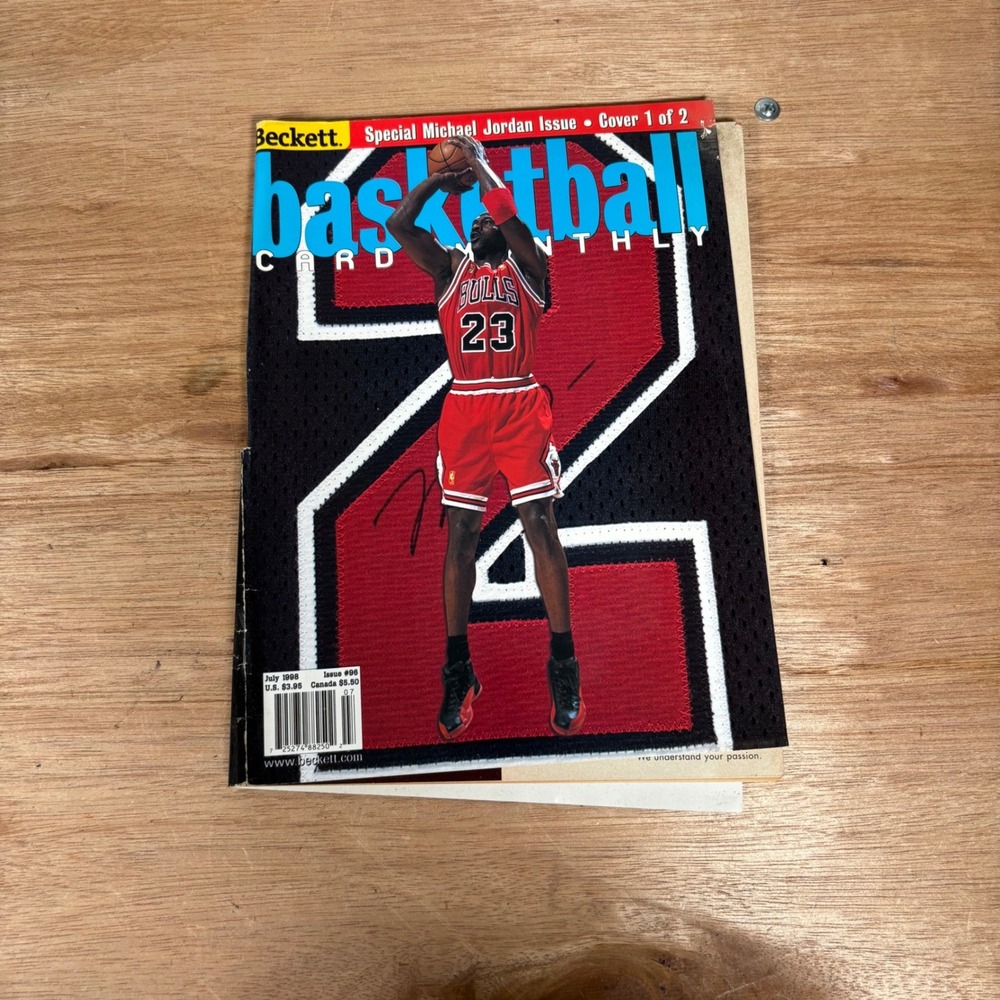 Beckett Basketball Card Monthly July 1998 Issue 96 Michael Jordan Cover 1 of 2